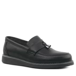 Rakerplus Siyah Mat Loafer Klasik Çocuk Ayakkabısı
