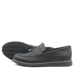 Rakerplus Siyah Mat Loafer Klasik Çocuk Ayakkabısı
