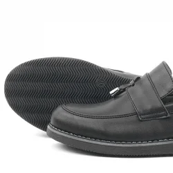 Rakerplus Siyah Mat Loafer Klasik Çocuk Ayakkabısı