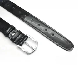 Rakerplus Siyah Rugan 3,5cm Erkek Çocuk Kemeri (85-110cm)