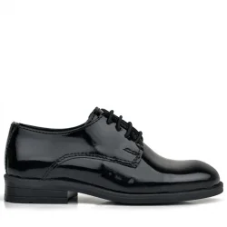 Rakerplus Siyah Rugan Bağcıklı Oxford Çocuk Okul Ayakkabısı