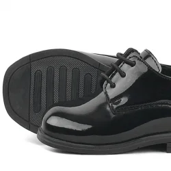 Rakerplus Siyah Rugan Bağcıklı Oxford Çocuk Okul Ayakkabısı