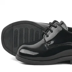 Rakerplus Siyah Rugan Bağcıklı Oxford Çocuk Okul Ayakkabısı