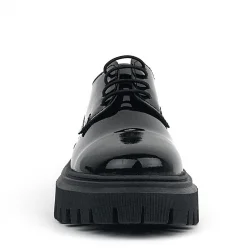 Rakerplus Siyah Rugan Bağcıklı Oxford Günlük Ayakkabı