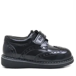 Rakerplus Siyah Rugan Cırtlı Günlük Erkek Bebek Ayakkabı