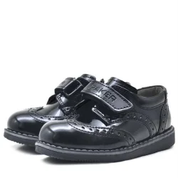 Rakerplus Siyah Rugan Cırtlı Günlük Erkek Bebek Ayakkabı