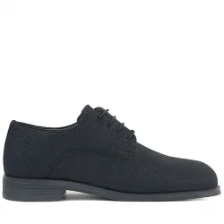 Rakerplus Siyah Simli Bağcıklı Takım Elbise Klasik Çocuk Ayakkabı