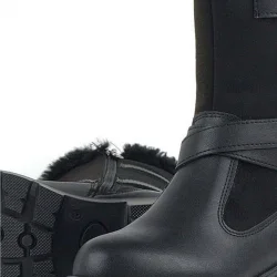 Rakerplus Siyah Uzun Fermuarlı Kız Çocuk Çizme