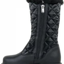 Rakerplus Siyah Uzun Fermuarlı Kız Çocuk Yağmur Çizmesi