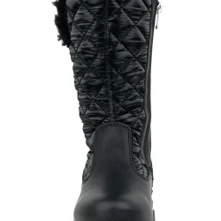 Rakerplus Siyah Uzun Fermuarlı Kız Çocuk Yağmur Çizmesi