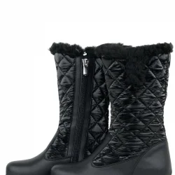 Rakerplus Siyah Uzun Fermuarlı Kız Çocuk Yağmur Çizmesi