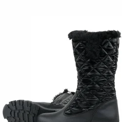 Rakerplus Siyah Uzun Fermuarlı Kız Çocuk Yağmur Çizmesi