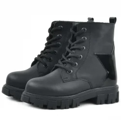 Rakerplus Siyah Yıldız Detaylı Kız Çocuk Bot