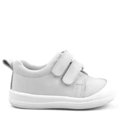 Rakerplus Sonic Hakiki Deri Beyaz Cırtlı Anatomik Bebek Spor Ayakkabı Sneaker