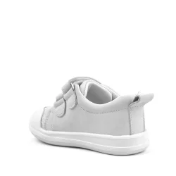 Rakerplus Sonic Hakiki Deri Beyaz Cırtlı Anatomik Bebek Spor Ayakkabı Sneaker