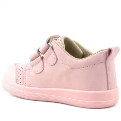 Rakerplus Sonic Hakiki Deri Pembe Cırtlı Anatomik Bebek Spor Ayakkabı Sneaker