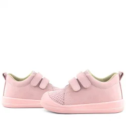 Rakerplus Sonic Hakiki Deri Pembe Cırtlı Anatomik Bebek Spor Ayakkabı Sneaker