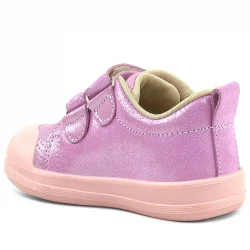 Rakerplus Sonic Hakiki Deri Pembe Işıltılı Anatomik Bebek Spor Ayakkabı