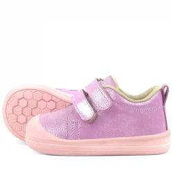 Rakerplus Sonic Hakiki Deri Pembe Işıltılı Anatomik Bebek Spor Ayakkabı