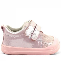 Rakerplus Sonic Hakiki Deri Pudra Işıltılı Anatomik Bebek Spor Ayakkabı