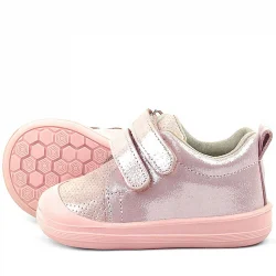 Rakerplus Sonic Hakiki Deri Pudra Işıltılı Anatomik Bebek Spor Ayakkabı