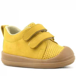 Rakerplus Sonic Hakiki Deri Sarı Cırtlı Anatomik Bebek Spor Ayakkabı Sneaker