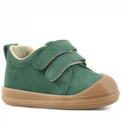 Rakerplus Sonic Hakiki Deri Yeşil Cırtlı Anatomik Bebek Spor Ayakkabı Sneaker