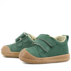 Rakerplus Sonic Hakiki Deri Yeşil Cırtlı Anatomik Bebek Spor Ayakkabı Sneaker