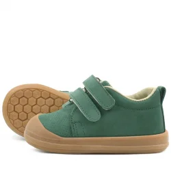 Rakerplus Sonic Hakiki Deri Yeşil Cırtlı Anatomik Bebek Spor Ayakkabı Sneaker