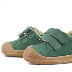 Rakerplus Sonic Hakiki Deri Yeşil Cırtlı Anatomik Bebek Spor Ayakkabı Sneaker