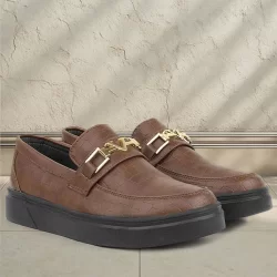Rakerplus Taba Tokalı Loafer Çocuk Klasik Ayakkabı