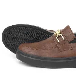 Rakerplus Taba Tokalı Loafer Çocuk Klasik Ayakkabı
