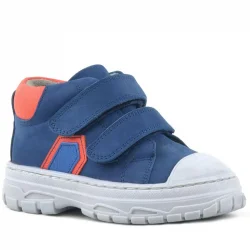 Rakerplus Tails Hakiki Deri Lacivert Cırtlı Çocuk Spor Bot