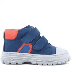 Rakerplus Tails Hakiki Deri Lacivert Cırtlı Çocuk Spor Bot