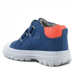 Rakerplus Tails Hakiki Deri Lacivert Cırtlı Çocuk Spor Bot