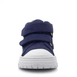 Rakerplus Tails Hakiki Deri Lacivert Kırmızı Cırtlı Çocuk Spor Bot