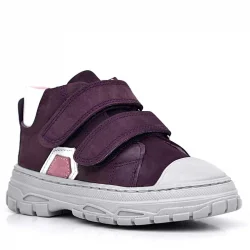 Rakerplus Tails Hakiki Deri Mor Cırtlı Çocuk Spor Bot