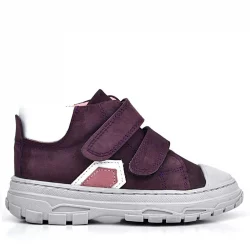 Rakerplus Tails Hakiki Deri Mor Cırtlı Çocuk Spor Bot