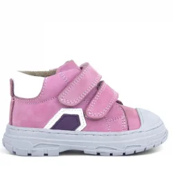 Rakerplus Tails Hakiki Deri Pembe Cırtlı Çocuk Spor Bot