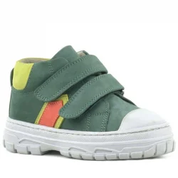 Rakerplus Tails Hakiki Deri Yeşil Cırtlı Çocuk Spor Bot