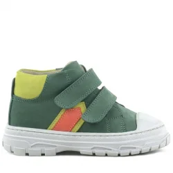 Rakerplus Tails Hakiki Deri Yeşil Cırtlı Çocuk Spor Bot