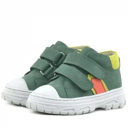 Rakerplus Tails Hakiki Deri Yeşil Cırtlı Çocuk Spor Bot