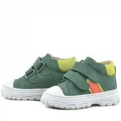 Rakerplus Tails Hakiki Deri Yeşil Cırtlı Çocuk Spor Bot