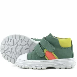 Rakerplus Tails Hakiki Deri Yeşil Cırtlı Çocuk Spor Bot