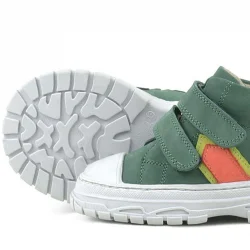 Rakerplus Tails Hakiki Deri Yeşil Cırtlı Çocuk Spor Bot