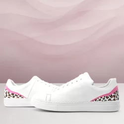 Rakerplus Tbons Özel Tasarım Beyaz Hakiki Deri Kadın Bağcıklı Sneaker Ayakkabı