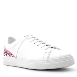 Rakerplus Tbons Özel Tasarım Beyaz Hakiki Deri Kadın Bağcıklı Sneaker Ayakkabı