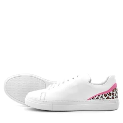 Rakerplus Tbons Özel Tasarım Beyaz Hakiki Deri Kadın Bağcıklı Sneaker Ayakkabı