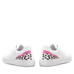Rakerplus Tbons Özel Tasarım Beyaz Hakiki Deri Kadın Bağcıklı Sneaker Ayakkabı