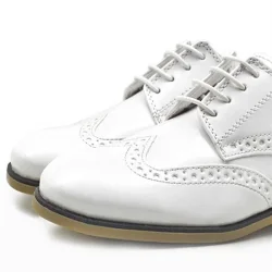 Rakerplus Titan Beyaz Rugan Bağcıklı Klasik Erkek Çocuk Klasik Ayakkabı